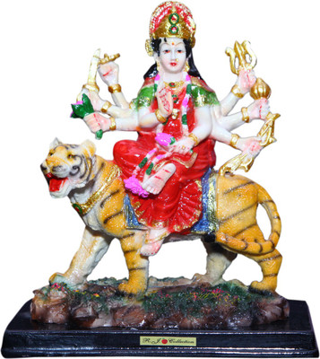 Vaah Maa Durga Decorative Showpiece - 25 cm(Polyresin, Multicolor)