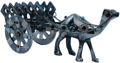 Mahadev Handicrafts Gemstone Studded Camel Decorative Showpiece  -  14 cm(Brass, Black)
