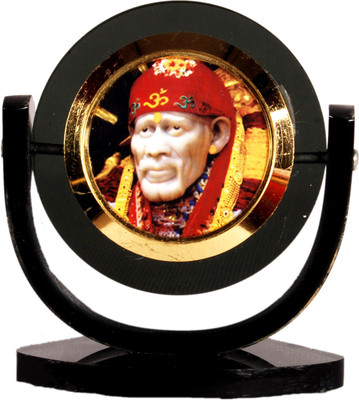 

Sigaram Sai Baba Photo For Car Dashboard, Table or Ofice-Desk, Shops and Homes Decorative Showpiece - 7.5 cm(Acrylic, Multicolor)