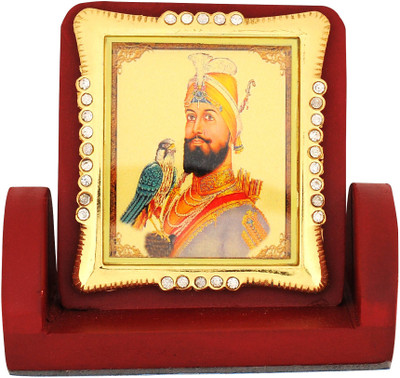 

Leganza Guru Govind Dashboard Decorative Showpiece - 7 cm(Wooden, Multicolor)