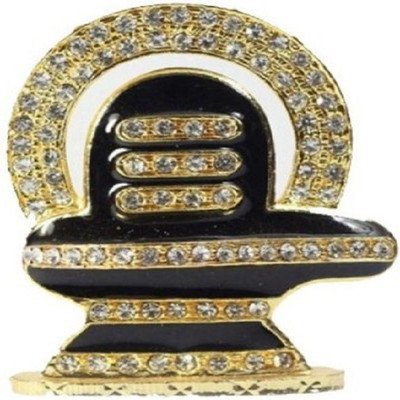 Aastha Decorative Showpiece - 7 cm(Gold Plated, Gold, Black)