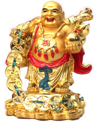

Orchard Decorative Showpiece - 16 cm(Stoneware, Gold)