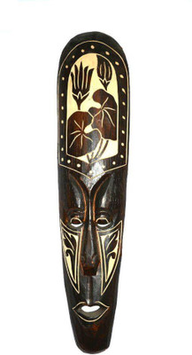 

Art Godaam Mask Decorative Showpiece - 48 cm(Wooden, Multicolor)