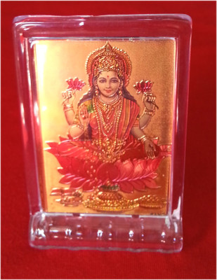 

Gold Art 4 U Lord Laxmi Gold Foil Decorative Showpiece - 7.9 cm(Gold Foil, Multicolor)
