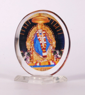 

Sigaram Sai Baba Acrylic Photo - K266 Decorative Showpiece - 7 cm(Acrylic, Multicolor)