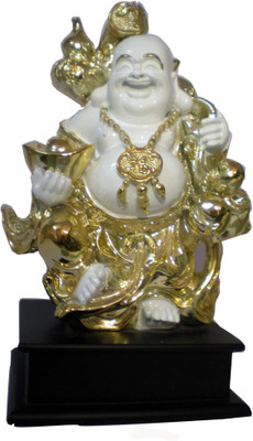 

Pushcart Decorative Showpiece - 28 cm(Polyresin, White)