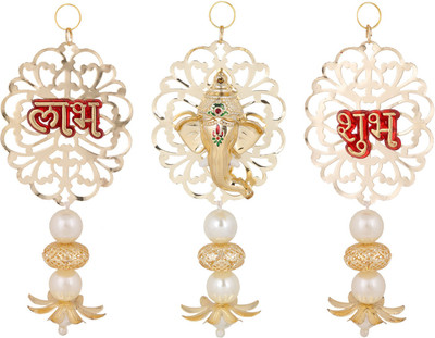

Suman Creations Decorative Showpiece - 15.24 cm(Aluminium, Gold)