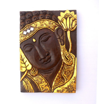 

Art Godaam WOODEN FIGURE MASK Decorative Showpiece - 29 cm(Wooden, Multicolor)