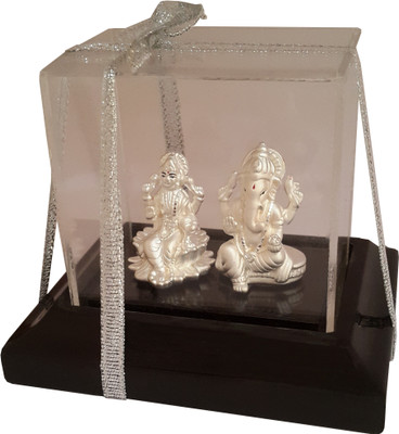 

Jewel One Vidyayai Gunina Decorative Showpiece - 7 cm(Silver, White)