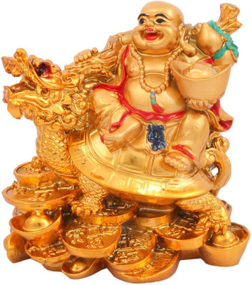 

JaipurCrafts Laughing Buddha Decorative Showpiece - 12.7 cm(Polyresin, Multicolor)