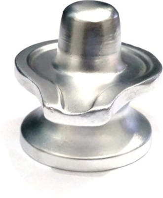 

SHIVOHAM Parad Shivlingd ( Mercury) Decorative Showpiece - 5 cm(Alloy, Silver)
