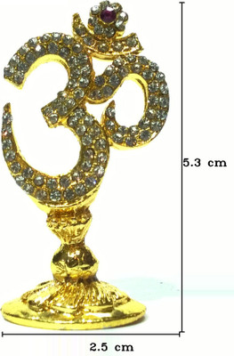 

Swarnim Jewellers Om Decorative Showpiece - 5.3 cm(Bronze, Yellow)