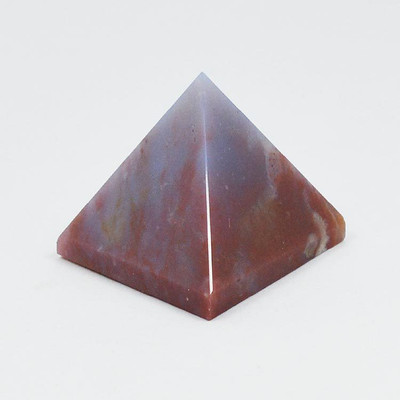 

Reiki Crystal Products Pyramid Decorative Showpiece - 3 cm(Stoneware, Purple)