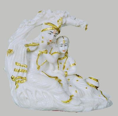 

Matchless Gifts Glow in Dark Radha Krishna Decorative Showpiece - 13 cm(Polyresin, White)