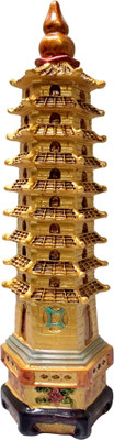 

Starstell Feng Shui 9 Level Polyresin Education Tower Decorative Showpiece - 21 cm(Polyresin, Brown)