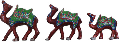 

Atulaya Decorative Showpiece - 11 cm(Paper Mache, Red)
