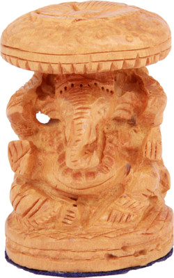 17% OFF on Adaa Whitewood - Umbrella Ganesha Statue (Height: 2 Inches) Decorative Showpiece -(Wood, Brown) 17% OFF on Adaa Whitewood - Umbrella Ganesha Statue (Height: 2 Inches) Decorative Showpiece -(Wood, Brown)