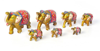 

Tradition India Tradition India Beautiful Rajasthani Painting Jharokha Showpiece Decorative Showpiece - 2 cm(Paper Mache, Gold)