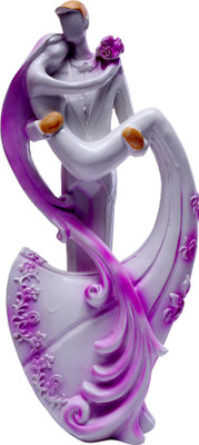 

Saanvi Creations Decorative Showpiece - 36 cm(Polyresin, White, Purple)