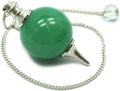 

Excel Green Aventurine Ball Shaped Dowsing Reiki Healing Pendulum Decorative Showpiece - 4 cm(Crystal, Green)