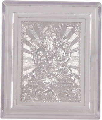 Silverwala 999 Pure Silver Ganesha Photo Frame (6*5) Showpiece - 0.3 cm(Silver, Silver) available at flipkart for Rs.171