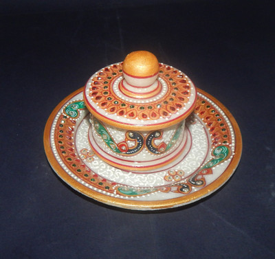 

Mahaveer Creation Decorative Showpiece - 14 cm(Stoneware, Multicolor)