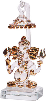 Gojeeva Decorative Showpiece  -  14 cm(Glass, Clear)