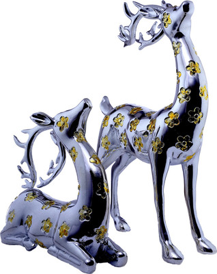 

Saanvi Creations Decorative Showpiece - 41 cm(Polyresin, Silver)