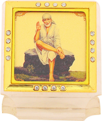 

Leganza Sai Baba Dashboard Decorative Showpiece - 5 cm(Plastic, Multicolor)