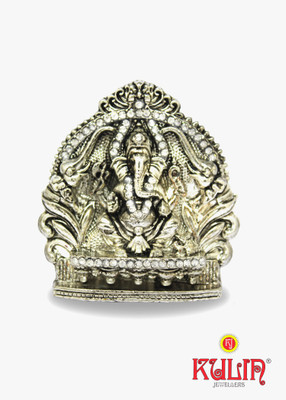 

Kulin God Ganesh | Ganpati | Lord Ganesha Idol - Statue | Gifting | Car Dashboard | Home Decor Decorative Showpiece - 5 cm(Silver Plated, Silver)