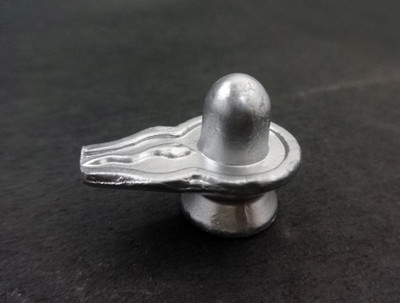 

Sitare Pure Mercury Parad 36 gms Shiva Shivling Decorative Showpiece - 2.3 cm(Silver Finish, Grey)