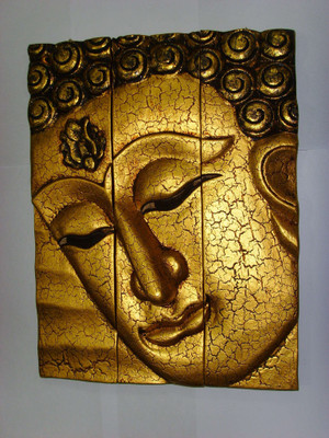 

Sharada BUPG02 Decorative Showpiece - 39 cm(Wooden, Gold)