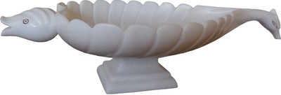 

Shopile Premium White Marble Hand carved Decorative Showpiece - 11 cm(Stoneware, White)