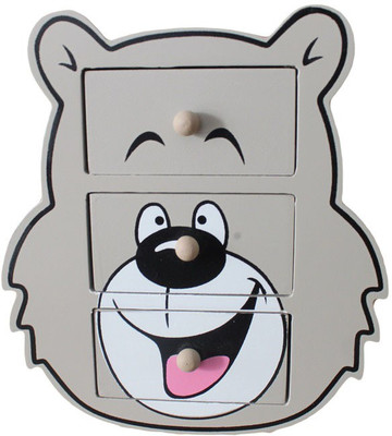 

GeekGoodies Animal Bear Wooden Mdf Storage Drawer Set Decorative Showpiece - 20 cm(Wooden, Multicolor)