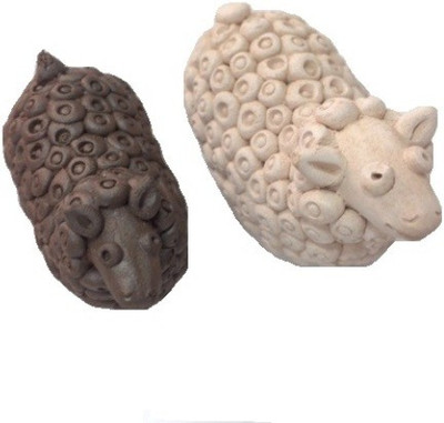 

City Craft Decorative Showpiece - 3 cm(Terracotta, Multicolor)