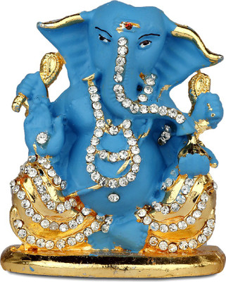 

Giftsrus India Decorative Showpiece - 7 cm(Alloy, Blue, Gold)
