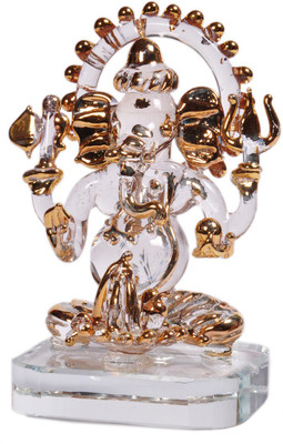 Gojeeva Decorative Showpiece  -  9 cm(Glass, Clear)