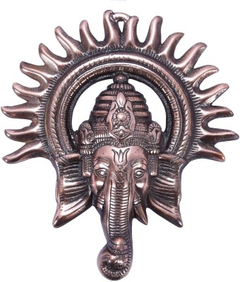 Etsi Bitsi Divine Ganesha Head EB_Figur_066 Decorative Showpiece  -  22.5 cm(Brass, Copper)