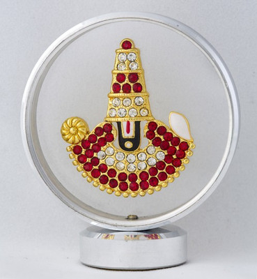 

Nilgiri Touch Car Stand Balaji Decorative Showpiece - 5.9 cm(Silver Plated, Silver)