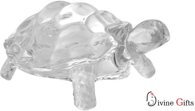 

Divine Gifts & Artificial Jewellery Tortoise Crystal Clear Showpiece 6 Cm Decorative Showpiece - 8 cm(Crystal, Clear)