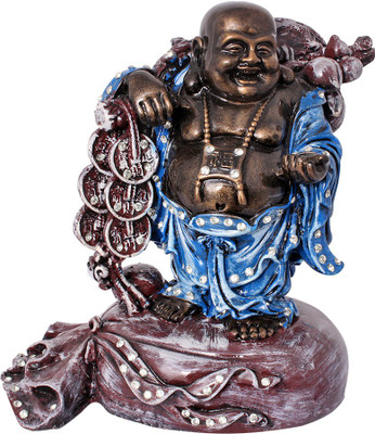 

Art N Hub Fengshui God Laughing Buddha Vastu Statue Home Décor Gift Item Decorative Showpiece - 25 cm(Earthenware, Multicolor)