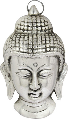 

Bhavikaa Buddha Face Statue Decorative Showpiece - 13 cm(Aluminium, Silver)