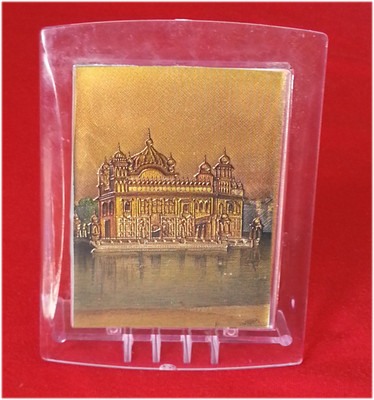 

Gold Art 4 U Golden Temple Gold Foil Decorative Showpiece - 7.9 cm(Gold Foil, Multicolor)