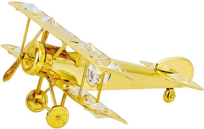

Gold n Gem Aeroplane Decorative Showpiece - 5 cm(Gold Plated, Gold)