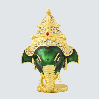 

Nilgiri Touch Lord Ganesha Decorative Showpiece - 6 cm(Gold Plated, Gold)