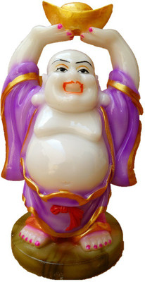 

JaipurCrafts Colorful Laughing Buddha Decorative Showpiece - 15.24 cm(Polyresin, Multicolor)