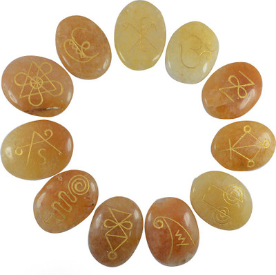 

Reiki Crystal Products Decorative Showpiece - 8 cm(Crystal, Gold, Yellow)