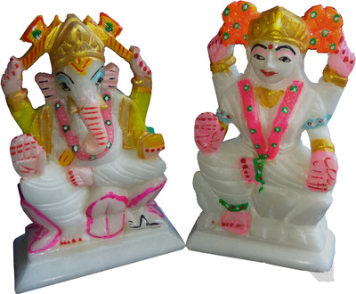 

MNE Decorative Showpiece - 12 cm(Marble, White)