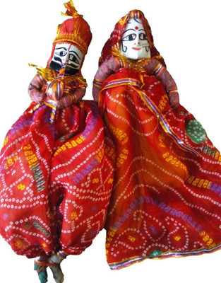 

Bharatcraft Rajasthani Decorative Showpiece - 25 cm(Wooden, Multicolor)