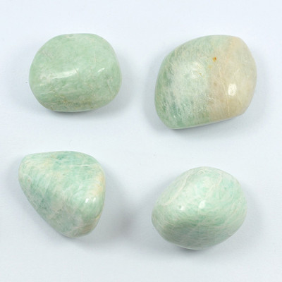 

Reiki Crystal Products Amazonite Tumbled Stones Decorative Showpiece - 1.5 cm(Crystal, Green)
